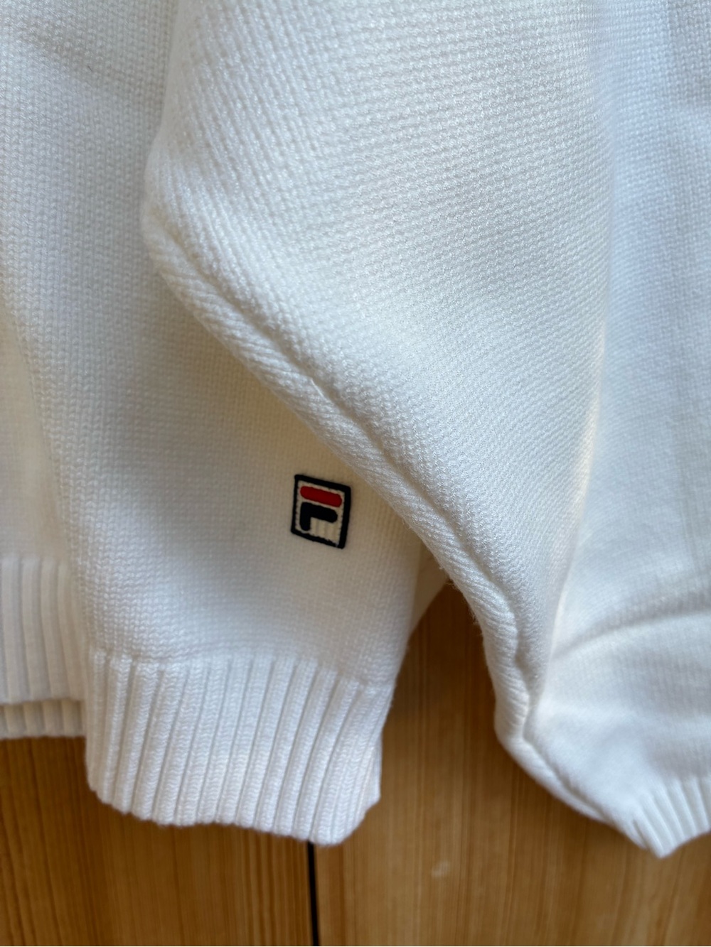 NWOT FILA x Hailey V-Neck Oversize Sweater in White
Size Medium - Picture 3 of 8